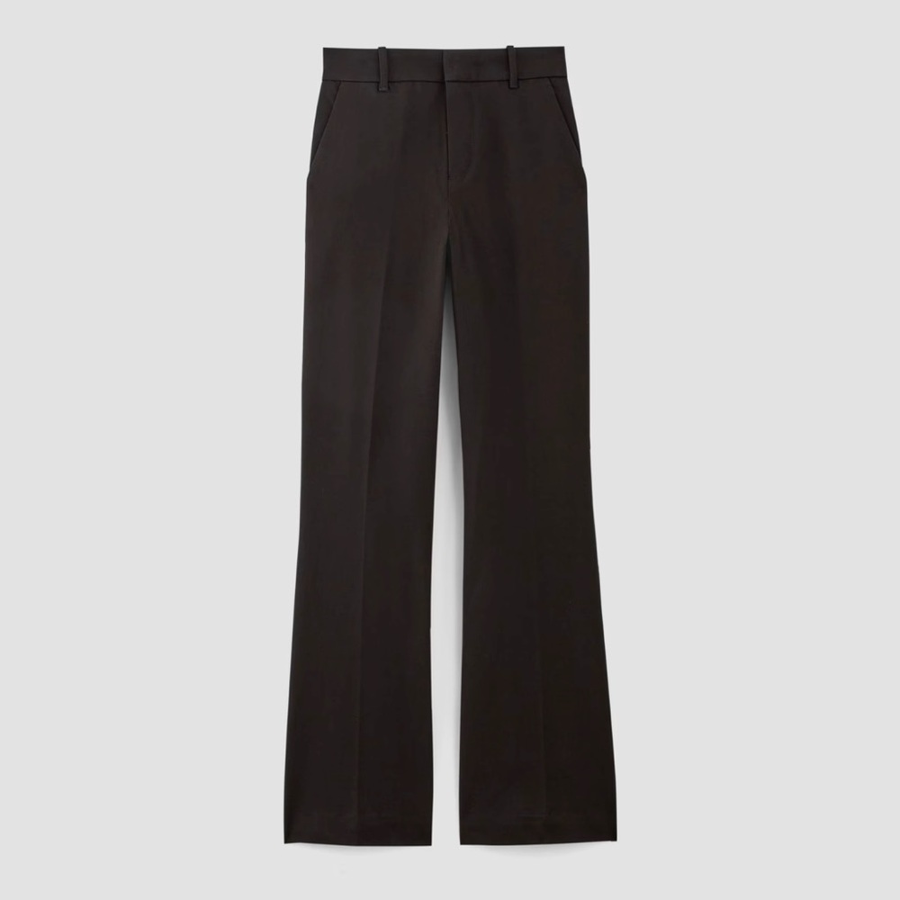 Everlane The Bi-Stretch Flare Pant Women’s 0 Black‎ Minimalist Office Work